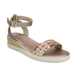 Sandalia casual confort línea Adela Mod. 1502 oro rosado