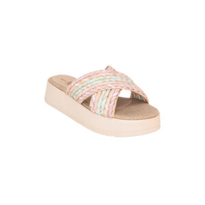Sandalia Casual Confort Línea Lola Mod. 2303 Multi Lila