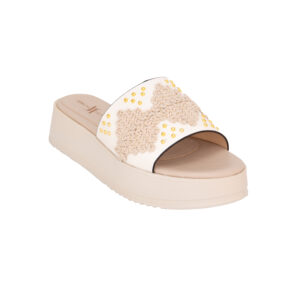 Sandalia Casual Confort Línea Lola Mod. 2304 Hueso