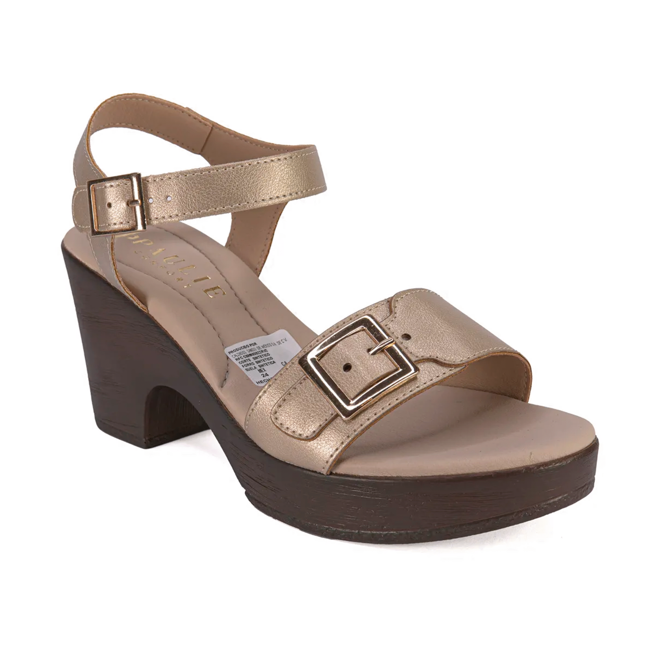 Plataforma Confort Casual Línea Goretti Mod. 3027 Oro